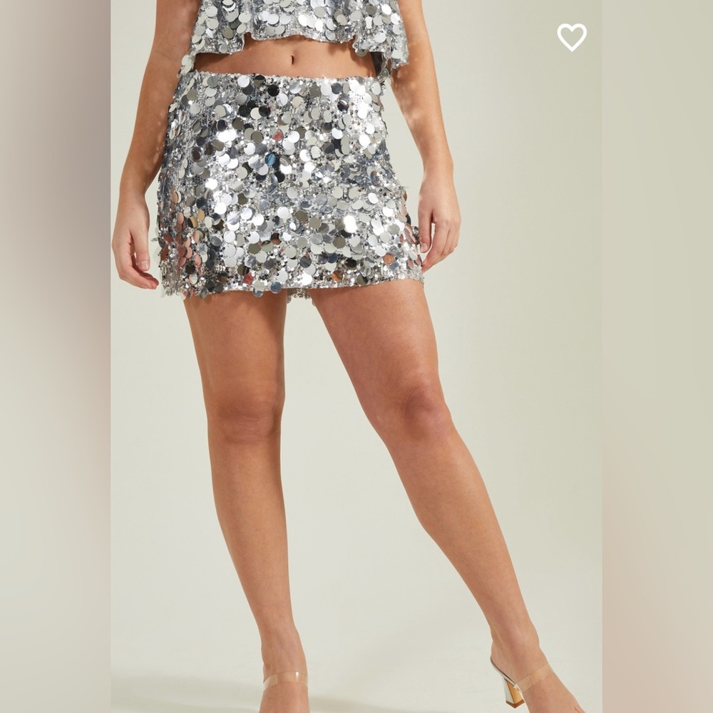 NWT Altar’d State All That Glitters Sequin Top and Skirt Set Medium - Picture 6 of 11